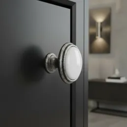 Bouton de meuble FRESNO / Argent vieilli