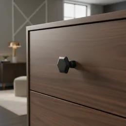 Bouton de meuble RUNA / Noir mat