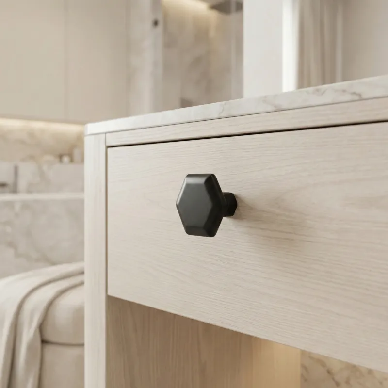 Bouton de meuble RUNA / Noir mat