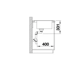 Évier en grès Blanco PLEON 5 / Noir