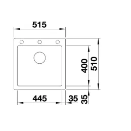 Évier en grès Blanco PLEON 5 / Tartufo