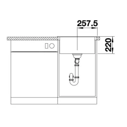 Évier en grès Blanco PLEON 5 / Café