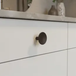 Poignée bouton LILI / Marron foncé