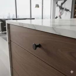 Bouton de meuble DOMINICA MINI / Noir mat
