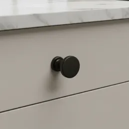 Bouton de meuble DOMINICA MAXI / Noir mat
