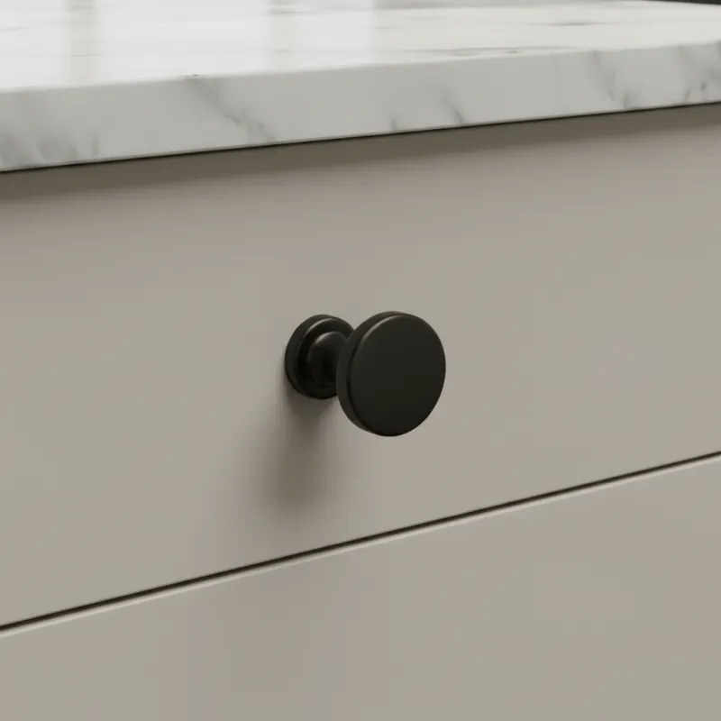 Bouton de meuble DOMINICA MAXI / Noir mat