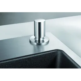 Commande de tringle BLANCO / Acier inoxydable mat satiné