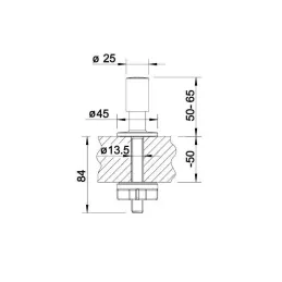 Commande de bonde BLANCO / Satin platinum