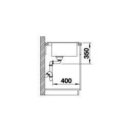Évier en grès Blanco PLEON 8 / Noir