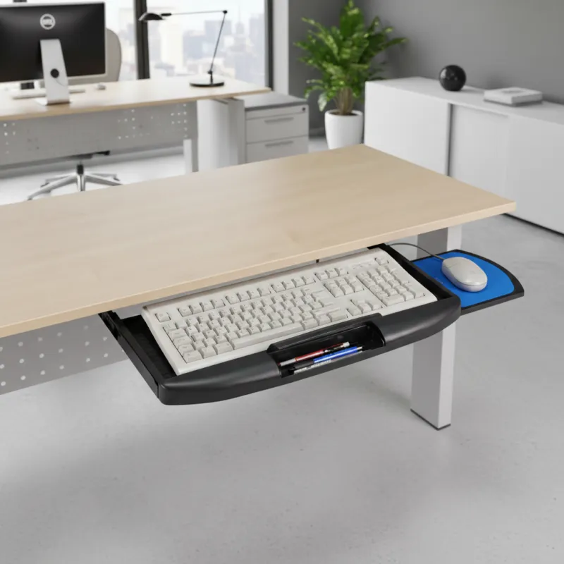 Tiroir coulissant pour clavier et souris / Noir