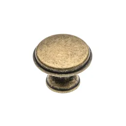 Poignée bouton GRADO / Laiton vieilli