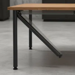 Pied de table pliant FOX / Noir mat