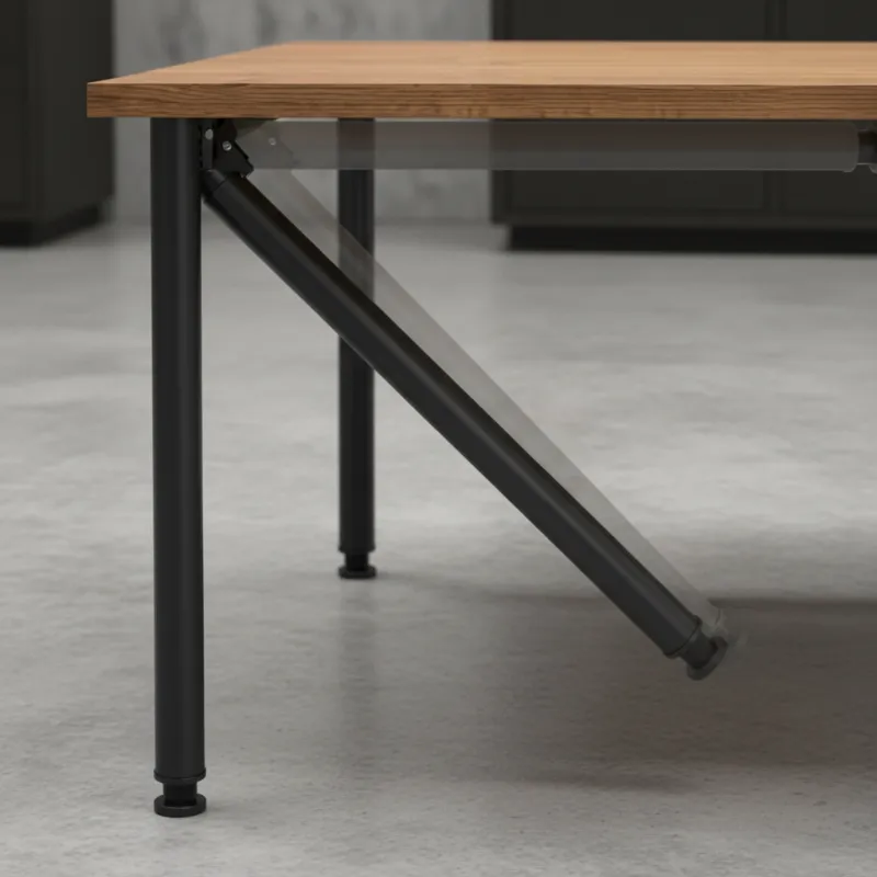 Pied de table pliant FOX / Noir mat