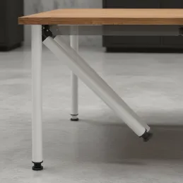 Pied de table pliant FOX / Blanc mat