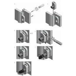 Serrure pour porte coulissante SAFE / Aluminium