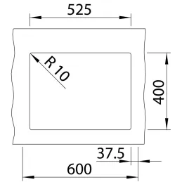 Évier en grès Blanco ROTAN 500 U