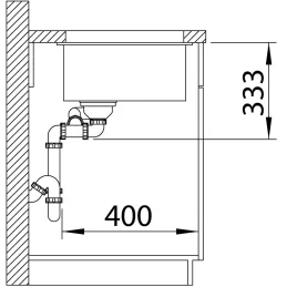 Évier en grès Blanco ROTAN 500 U