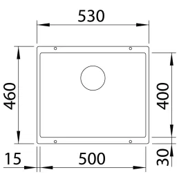 Évier en grès Blanco ROTAN 500 U