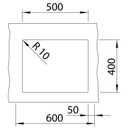 Évier en grès Blanco ROTAN 500 U