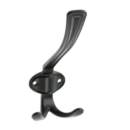 Porte-manteau rustique VATERLO XL / Noir mat