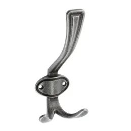 Patère rustique VATERLO XL / finition argent vieilli