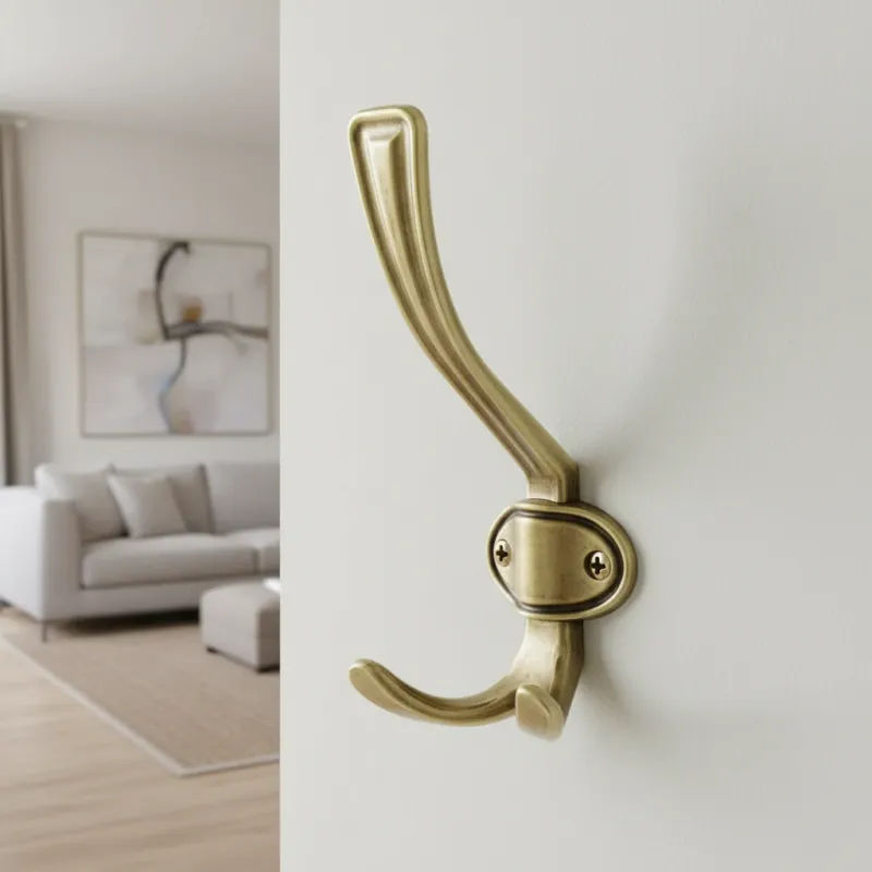 Porte-manteau rustique VATERLO XL / Or vieilli