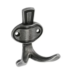 Porte-manteau rustique VATERLO / Vieil argent