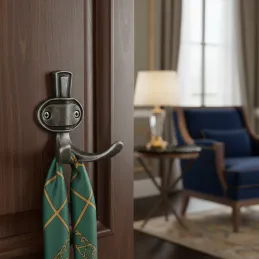 Porte-manteau rustique VATERLO / Vieil argent