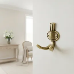 Porte-manteau rustique VATERLO / Vieil or