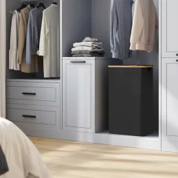 Panier à linge SOFT 90L / Noir