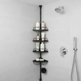 Étagère d’angle de salle de bains REGALO SPA / Noire
