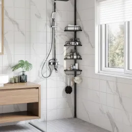 Étagère d’angle de salle de bains REGALO SPA / Noire