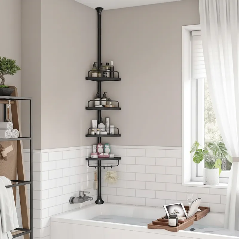 Étagère d’angle de salle de bains REGALO SPA / Noire