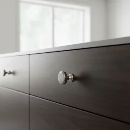 Bouton de meuble IMPERIAL / Argent vieilli