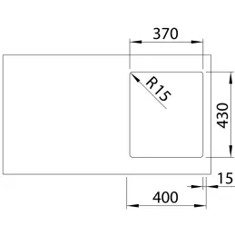 Évier en acier inoxydable Blanco SOLIS 340-IF
