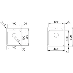 Évier en acier inoxydable Blanco SUPRA 500-IF/A