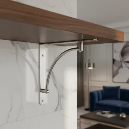 Support d’étagère LOOK / Chrome brillant