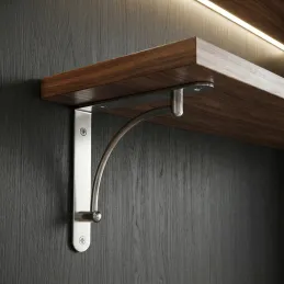 Support d’étagère LOOK / Chrome brillant