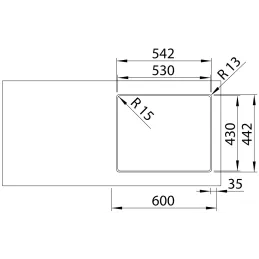 Évier en acier inoxydable Blanco SOLIS 500-IF