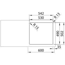 Évier en acier inoxydable Blanco SOLIS 400-IF/A / PushControl
