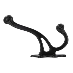 Patère rustique WOLFGANG / Noir mat