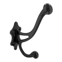 Patère rustique WOLFGANG / Noir mat