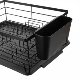 Égouttoir à vaisselle ANARO / Noir mat