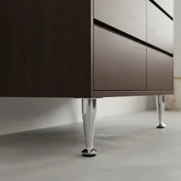 Pied de meuble EUROPE / Chrome brillant