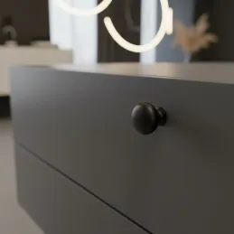 Bouton de meuble VALEA / Noir mat