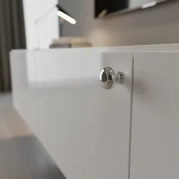 Poignée bouton VALEA / Chrome brillant