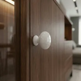 Poignée bouton VALEA / Blanc brillant