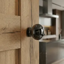 Bouton de meuble VALEA / Chrome noir