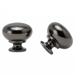Bouton de meuble VALEA / Chrome noir
