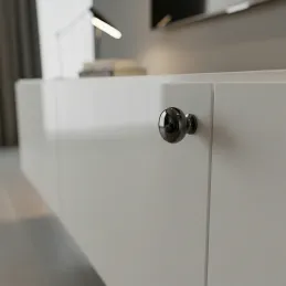Bouton de meuble VALEA / Chrome noir